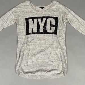 Express Sequined “NYC” Sweater